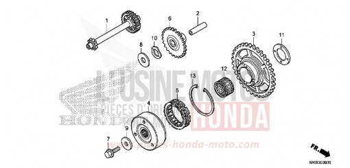 EMBRAYAGE DE DEMARRAGE CBR1000RAF de 2015